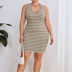 Striped Halter Dress